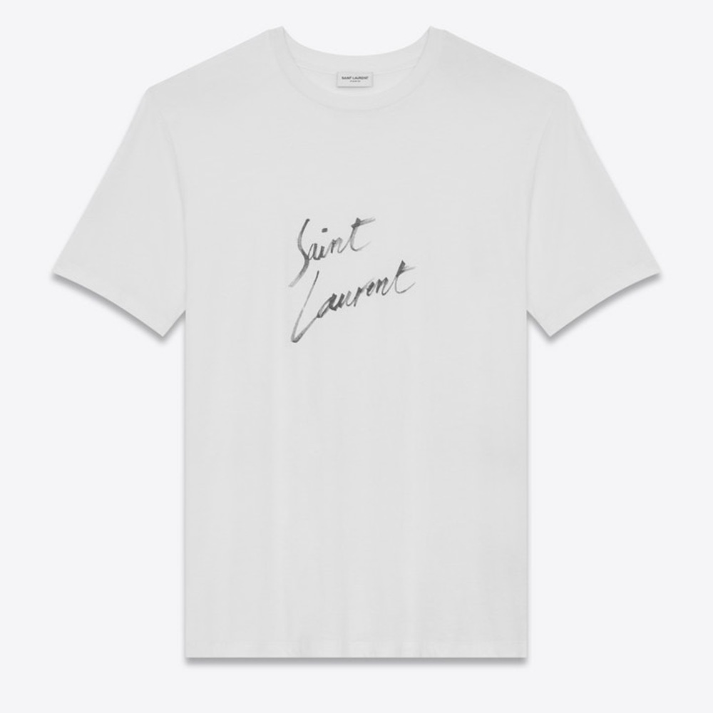 Saint Laurent Signature Logo T-Shirt